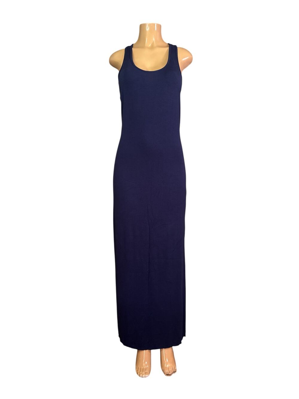 Fabletics Iliana Racerback Maxi Dress Midnight Blue Size Small